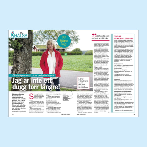 Lotta - "Jag är inte ett dugg torr längre"